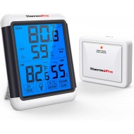 Meter ThermoPro Jumbo + Sensor Wireless Indoor/Outdoor Meter Temp/Humidity Meter ThermoPro Jumbo + Sensor Wireless Indoor/Outdoor Meter Temp/Humidity