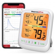 Meter ThermoPro Bluetooth | Orange Backlit Jumbo Digit-Temperature/Humidity Monitor Meter ThermoPro Bluetooth | Orange Backlit Jumbo Digit-Temperature/Humidity Monitor