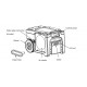 DDC 75 Crawl Space Compact Dehumidifier + pump|Stackable Low Profile 